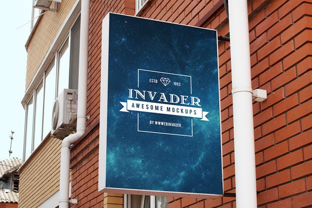 汽车/户外广告牌品牌Logo展示样机 Outdoor Branding Mockup插图(3)