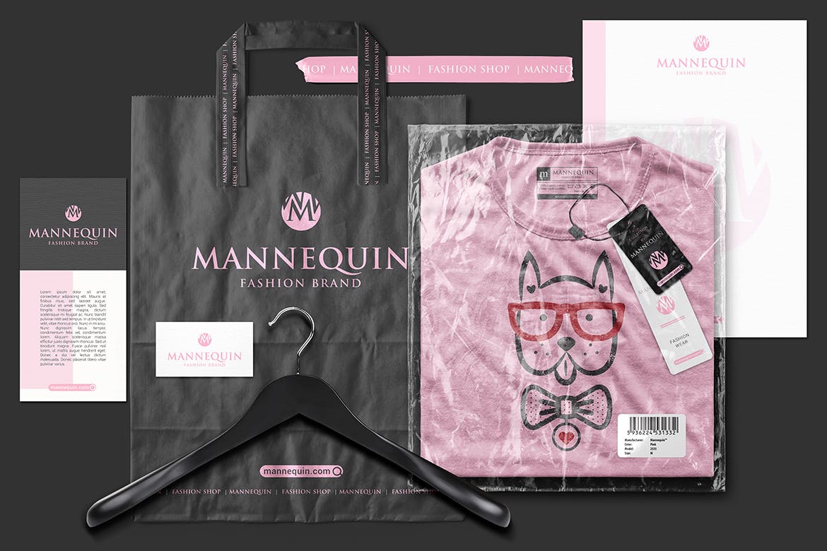 品牌T恤Logo设计效果图预览样机素材库精选 Packaged T-Shirt Scene Mockup插图(1)