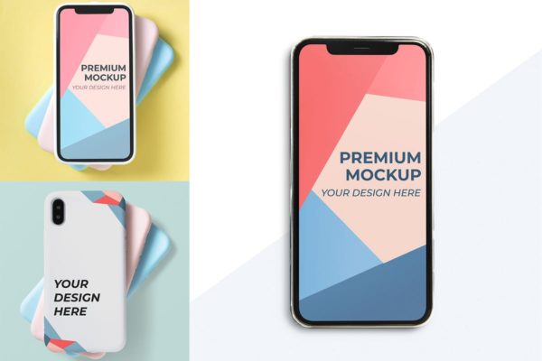 移动端APP界面设计展示样机模板 Mobile Design Mockup