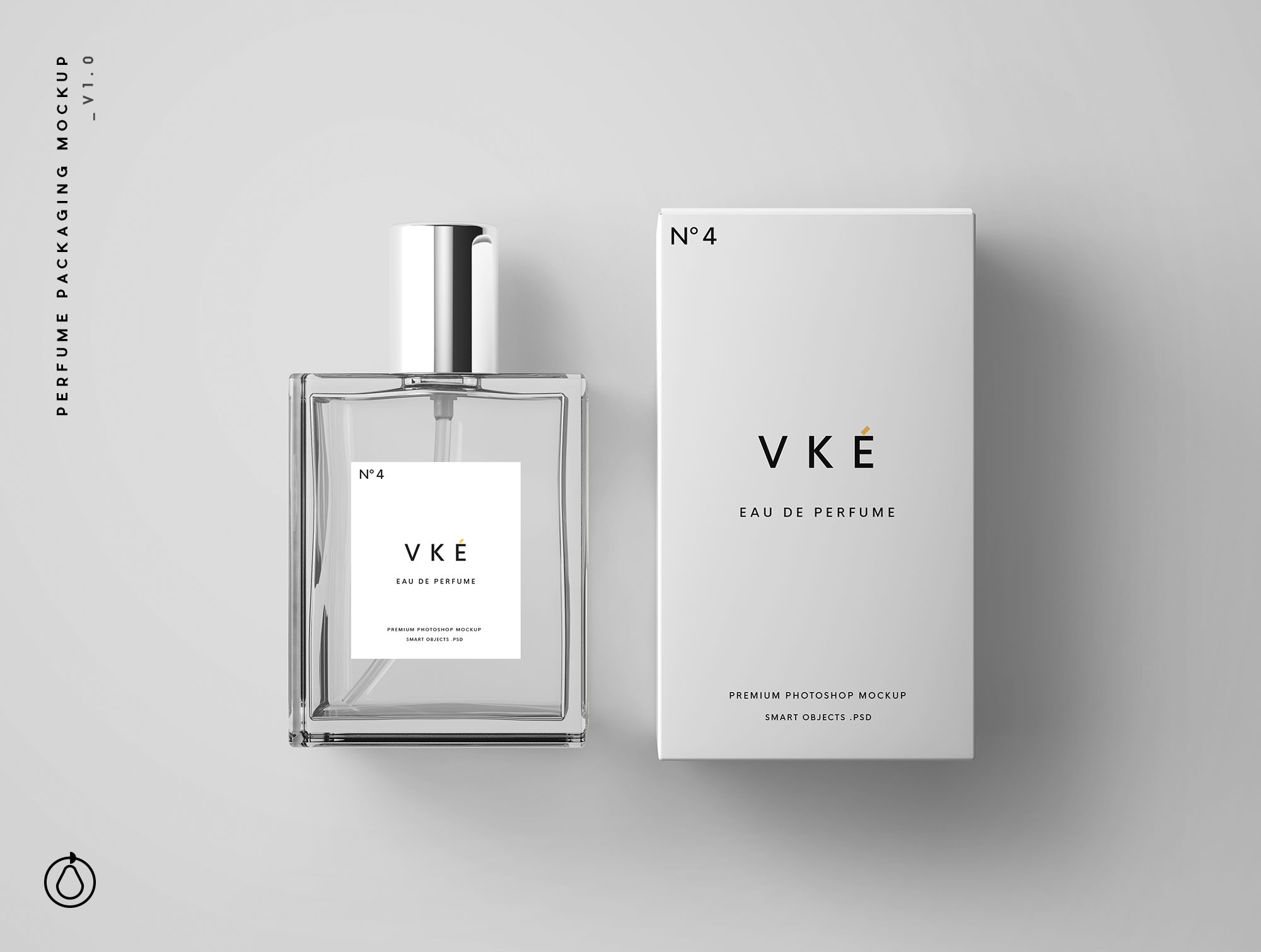 香水瓶&香水包装盒外观设计样机模板 Perfume Package Mockup插图