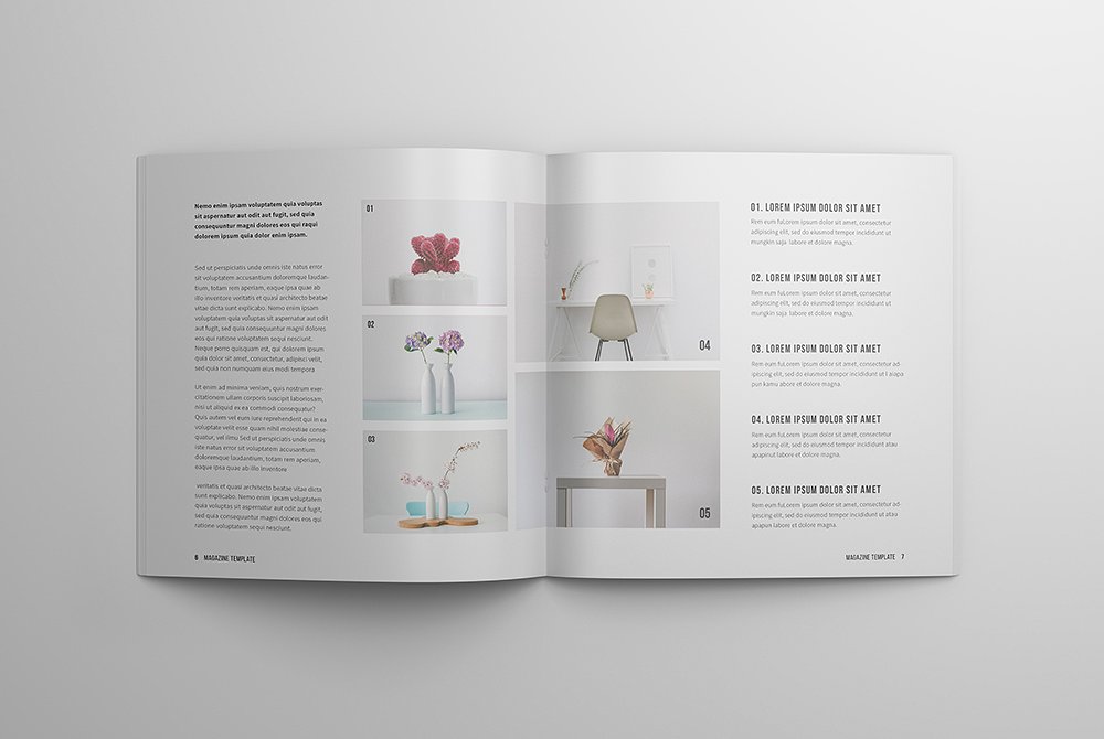 美丽的多用途简约杂志画册模板indd插图(4)