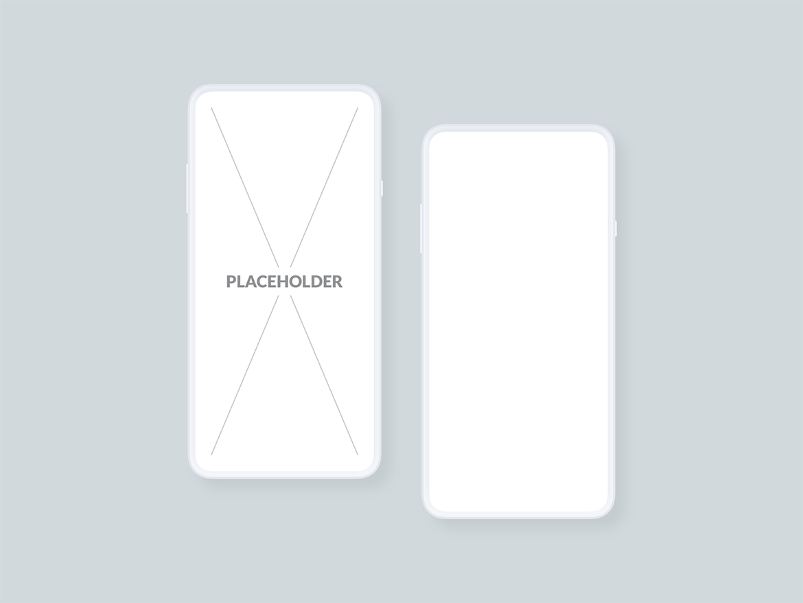 刘海屏iPhone手机等距网格素材库精选样机模板[白色版本] Presentation Mockups Light插图(11)