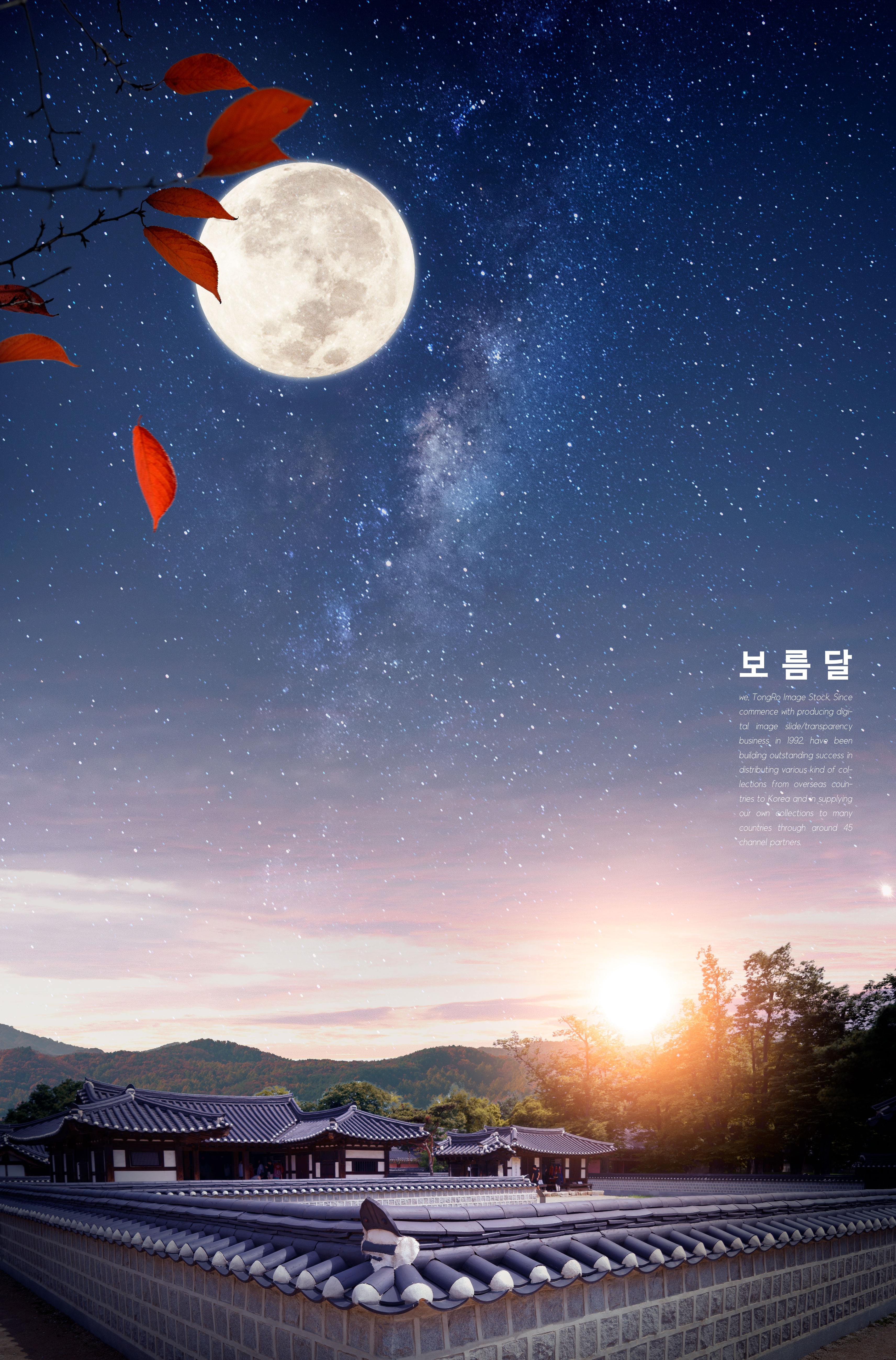 中国风宫殿中秋节主题海报模板插图