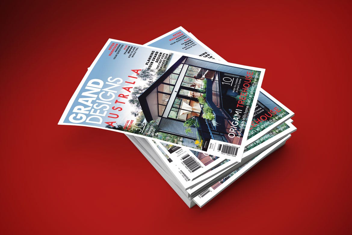 精品杂志封面&内页排版设计样机模板v1 Magazine Mockup V.1插图(3)