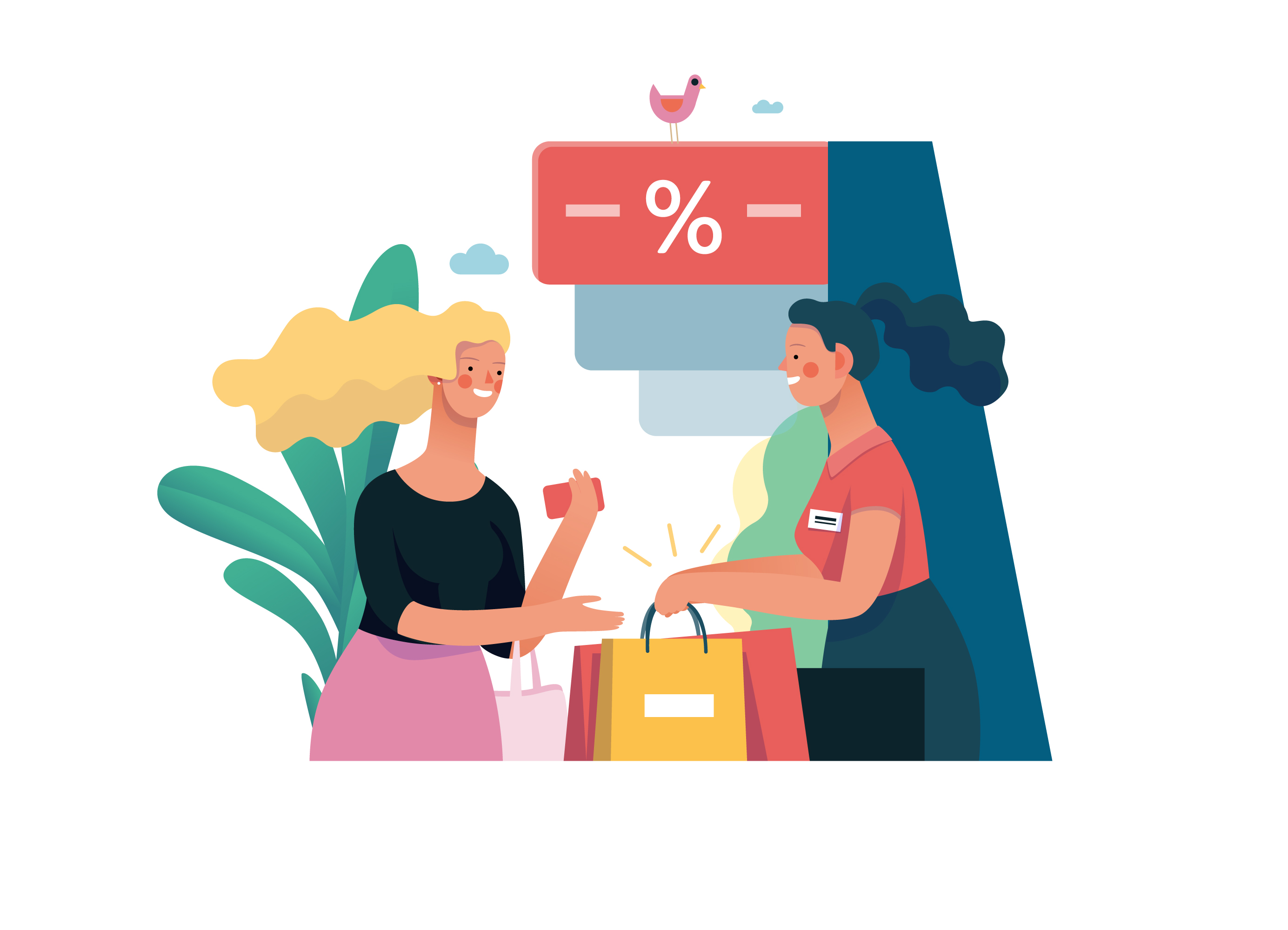 互联网多种商业业务概念扁平化插画下载[Ai]插图(11)