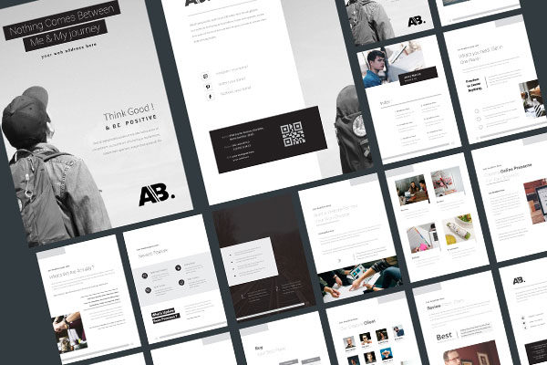 16P时尚高端优雅简约多用途的房地产楼书杂志品牌手册画册宣传册设计模板