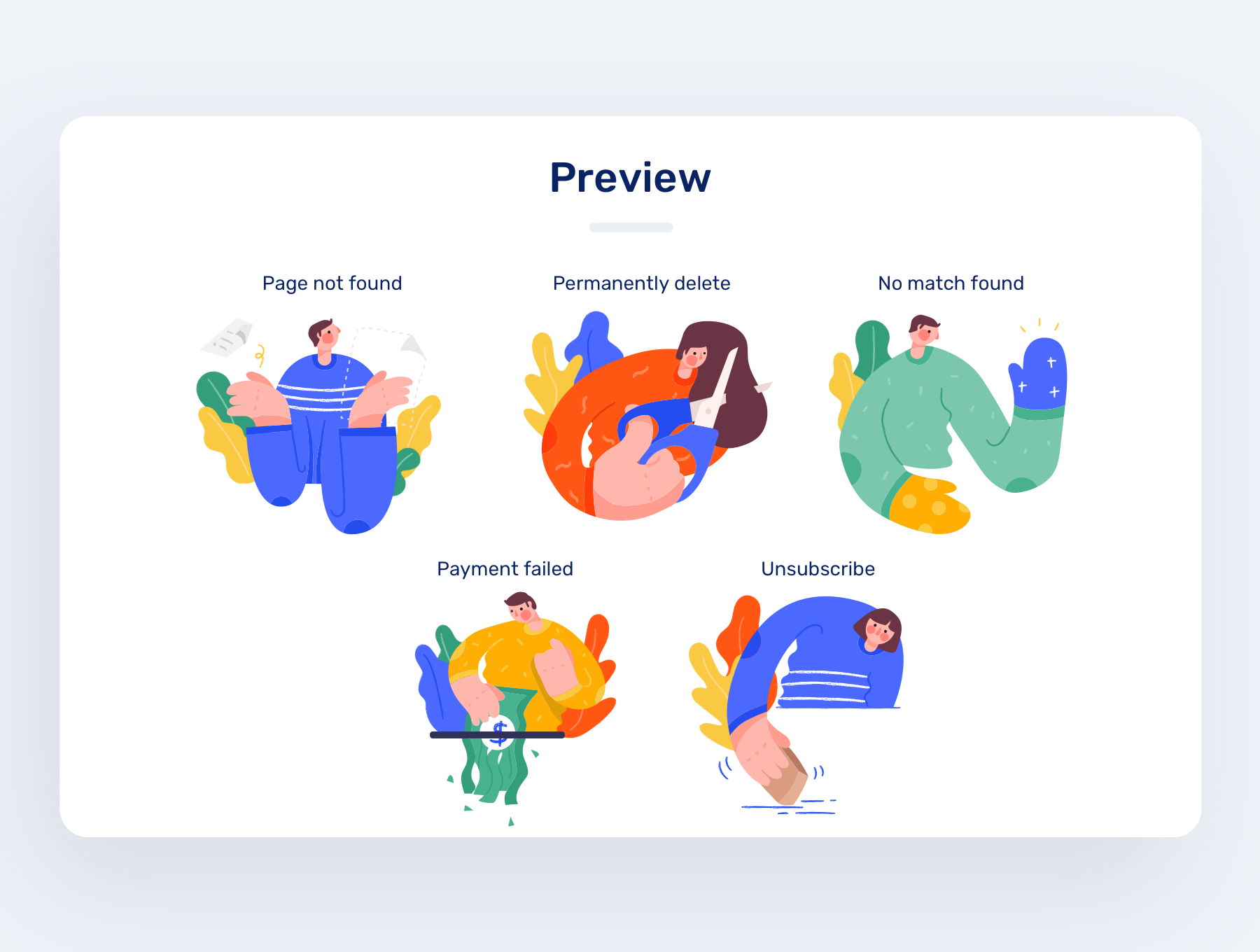 素材库下午茶：有创意的 404错误 其他状态插画创意素材下载[Sketch,Ai]插图(2)