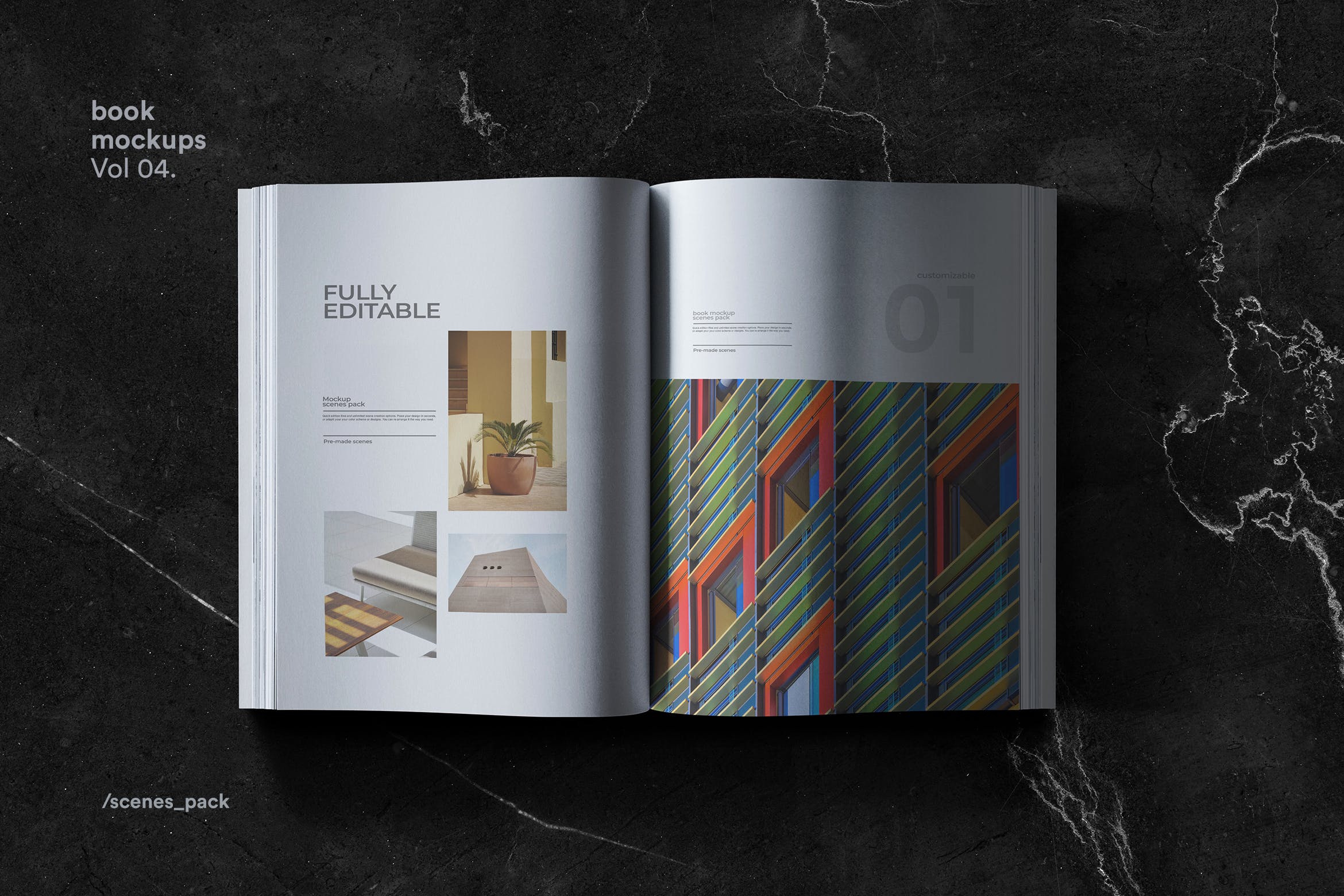 精品图书封面&排版设计效果图样机素材库精选模板 Book Mock Up插图