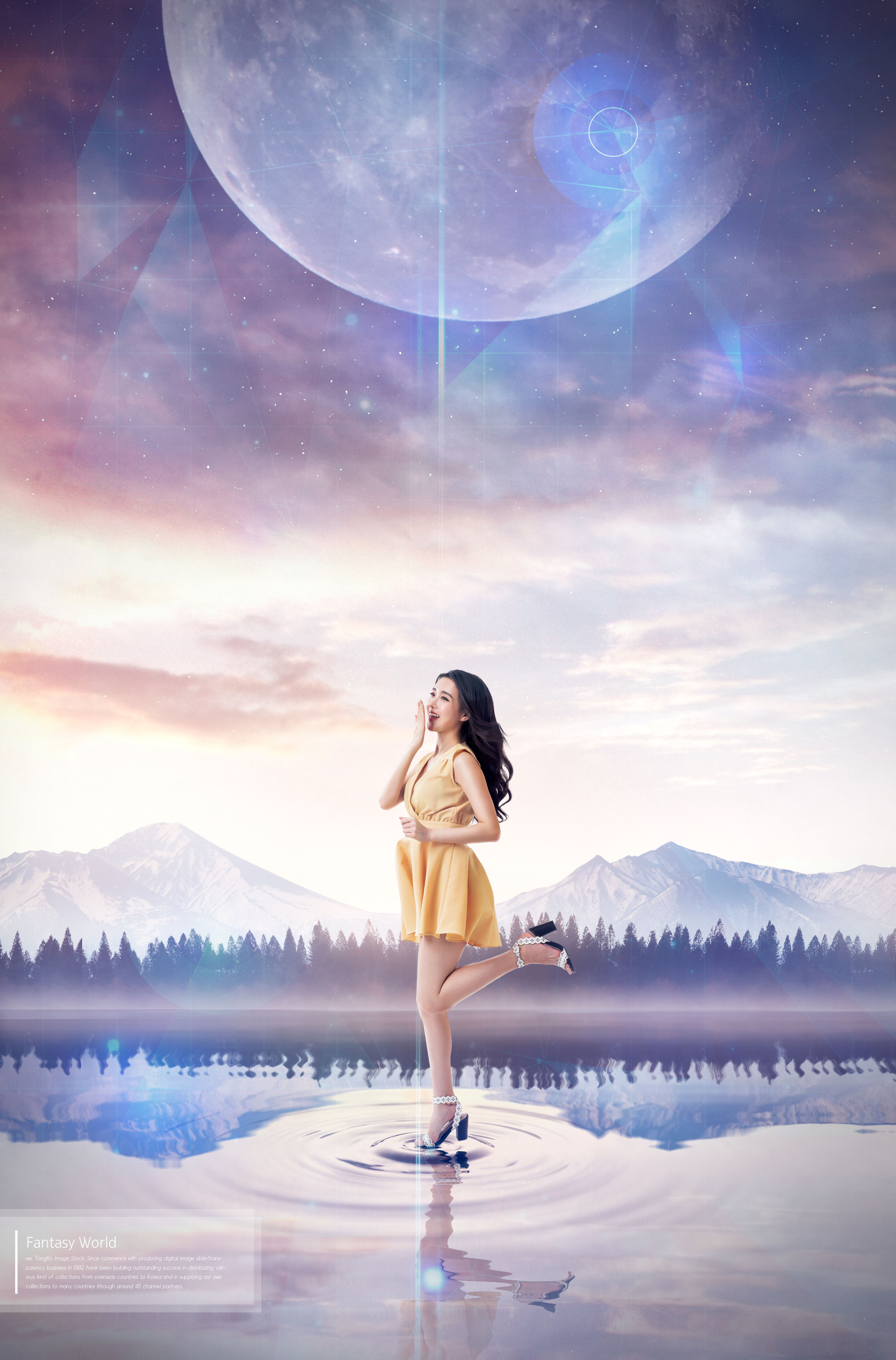 梦幻世界唯美背景多用途海报模板套装插图(6)