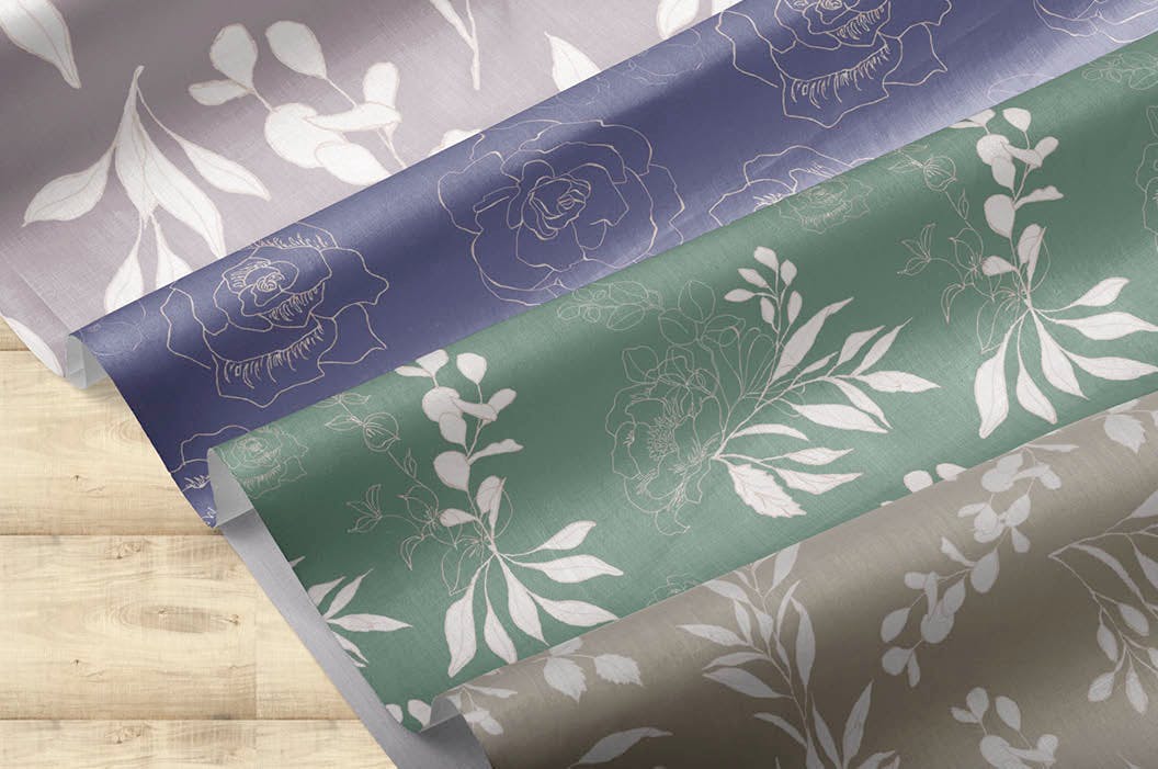 腮红色水彩手绘叶子图案剪贴画PNG素材 Blush Foliage Clip Art Bundle插图(7)