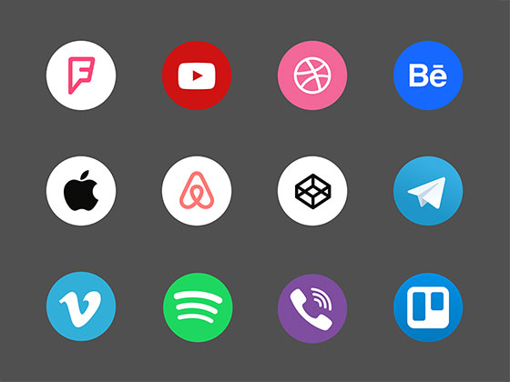 35 枚社交媒体图标素材之家精选sketch素材