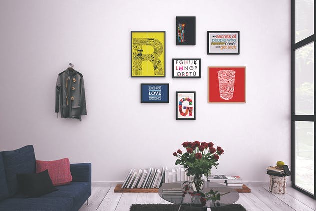 摄影艺术作品墙样机Vol.2 Picture Art Mockup [Vol 2]插图(2)