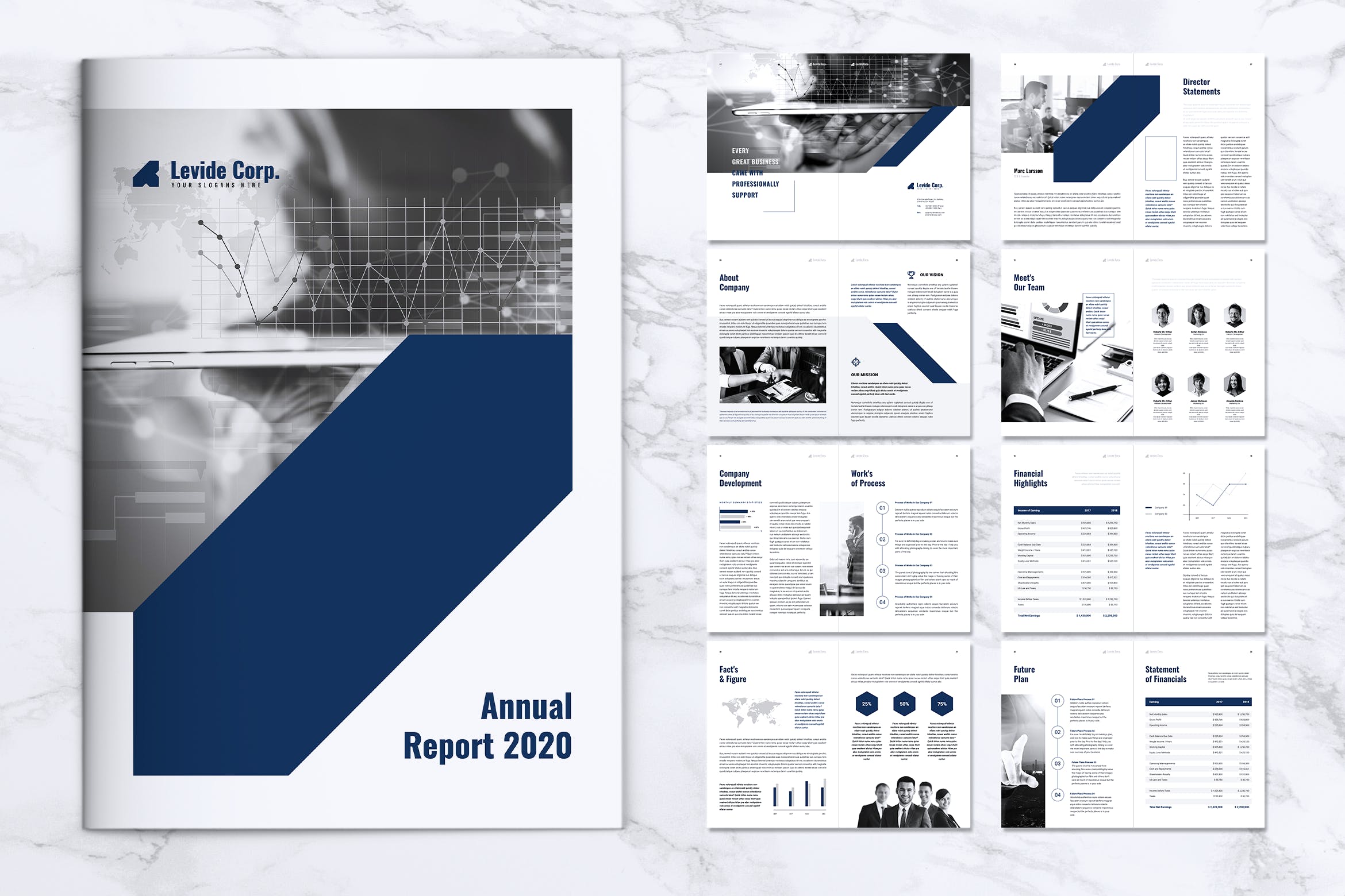 上市公司企业年度报告设计模板 LEVIDE Corporate Annual Report插图