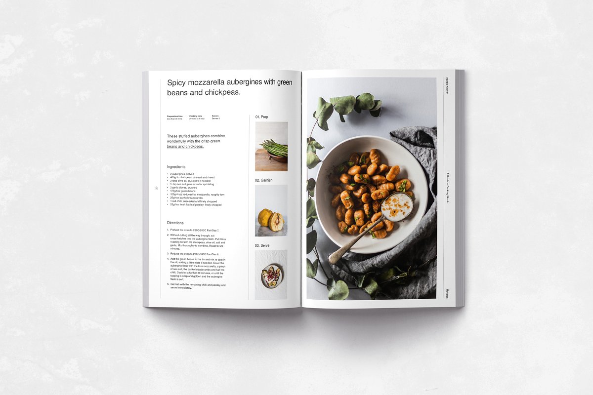 极简设计餐馆菜谱模板下载插图(3)