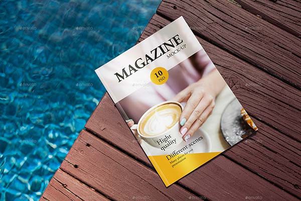 魅力十足的杂志展示样机模板下载Magazine Mock-Up Glamour Edition–[psd]