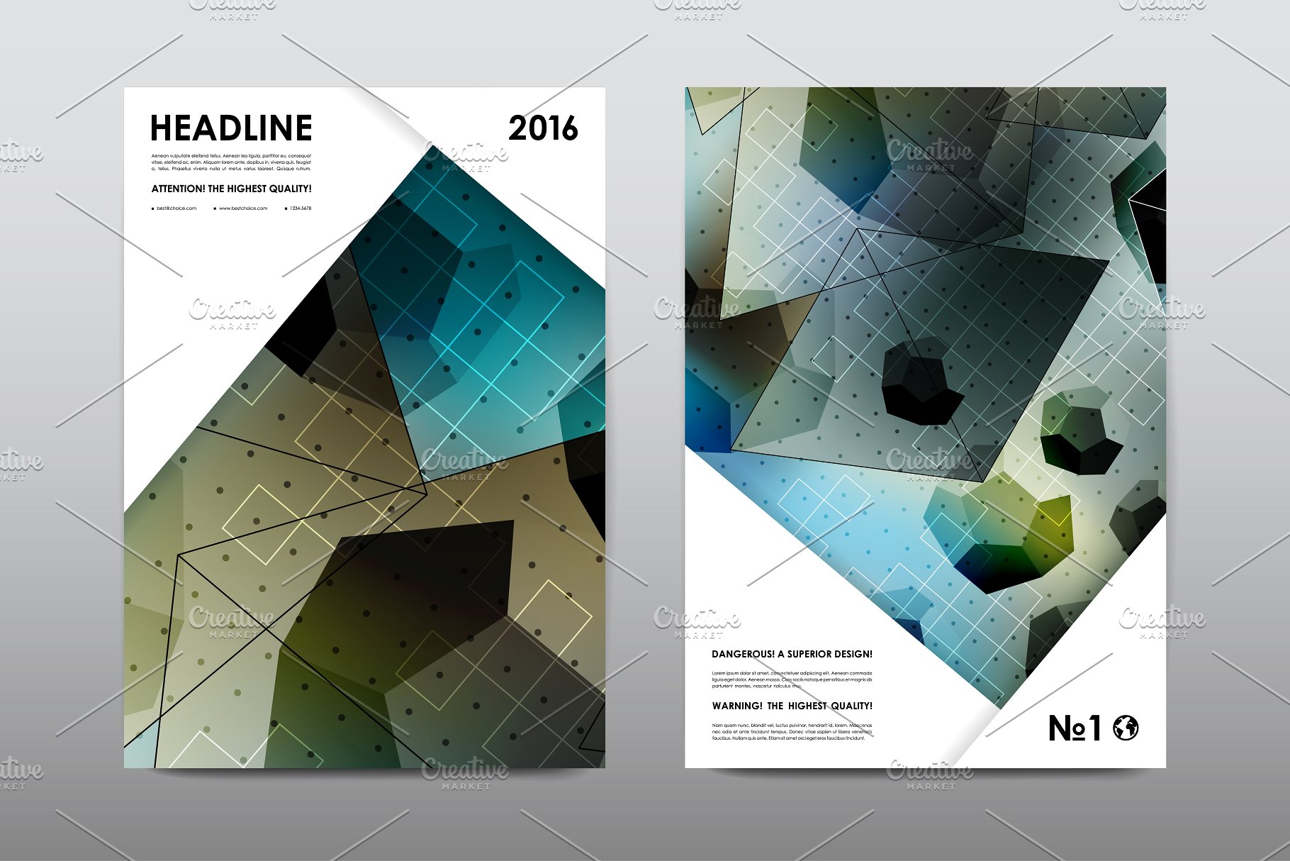 极力推荐：50+企业商业介绍宣传小册子模板 50+ Business Brochures Bundle插图(34)