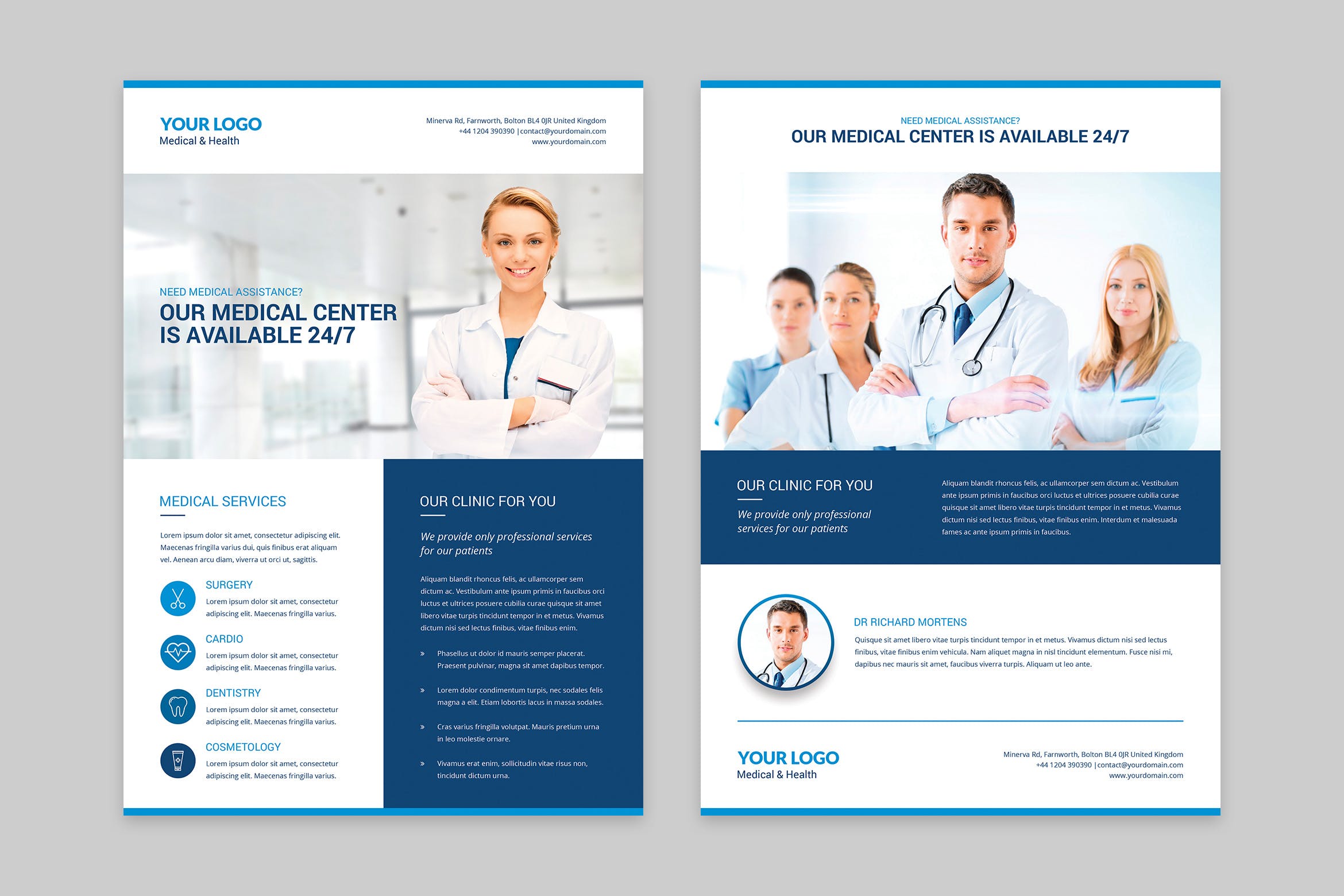 医院/体检/康复中心医疗机构宣传单/海报设计模板 Flyer – Medical插图