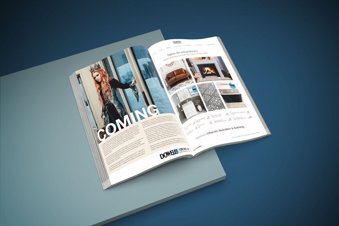 精品杂志封面&内页排版设计样机模板v1 Magazine Mockup V.1插图(4)