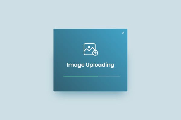 图片上传小挂件窗口UI模板 Uploading Image Widget – Adobe XD