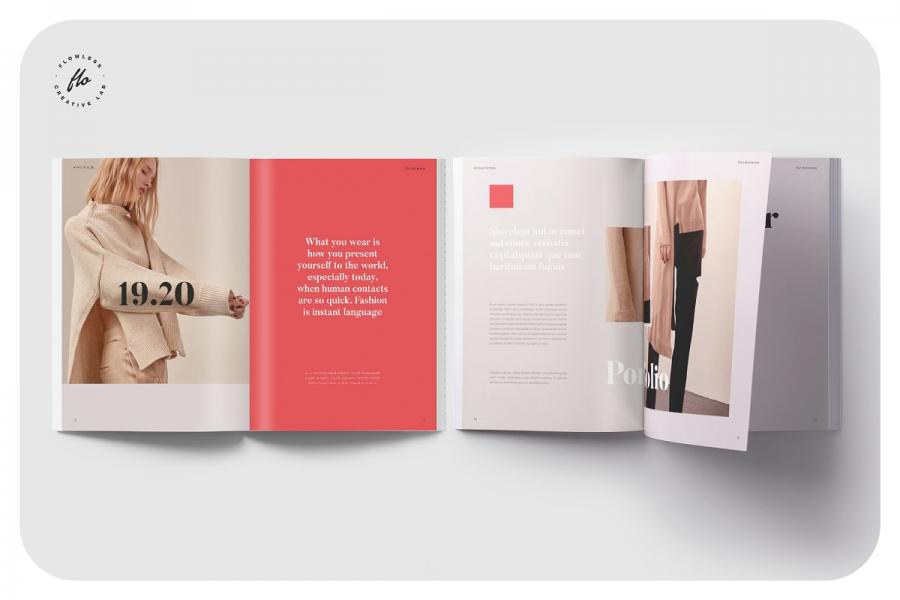 杏仁色时装设计图册模板插图(2)