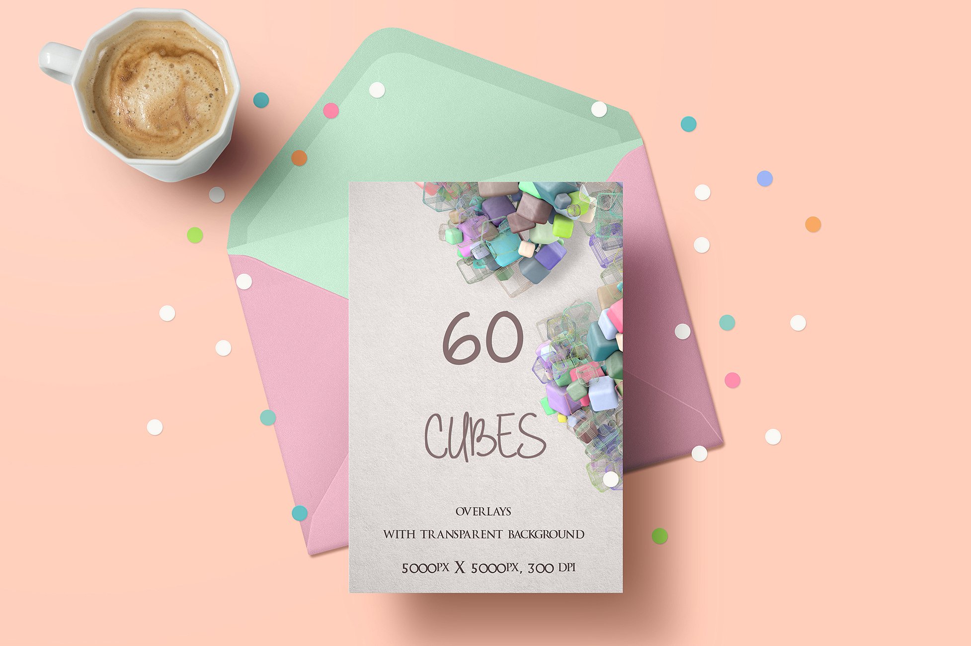 60款彩色立方体叠层背景 Cubes插图