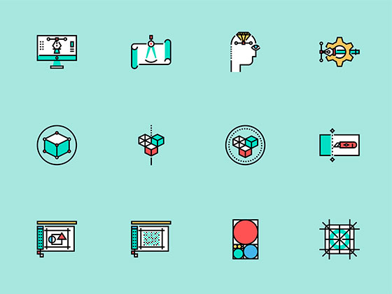 100 枚创作流程元素图标素材之家精选sketch素材