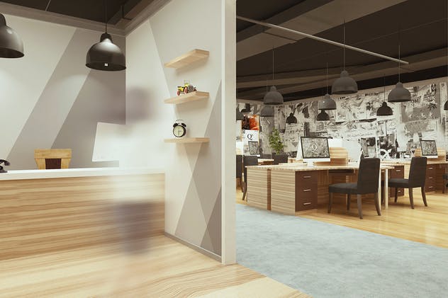 复古高档办公室品牌场景样机 Vintage Office Branding Mockups插图(8)