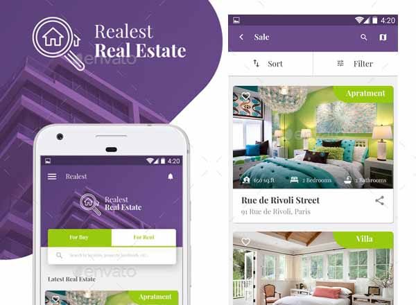地产类APP UI Kit打包下载[psd]