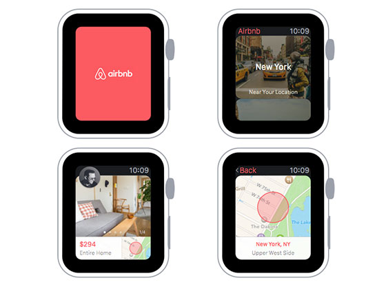 AirBnb Apple Watch UI素材之家精选sketch素材