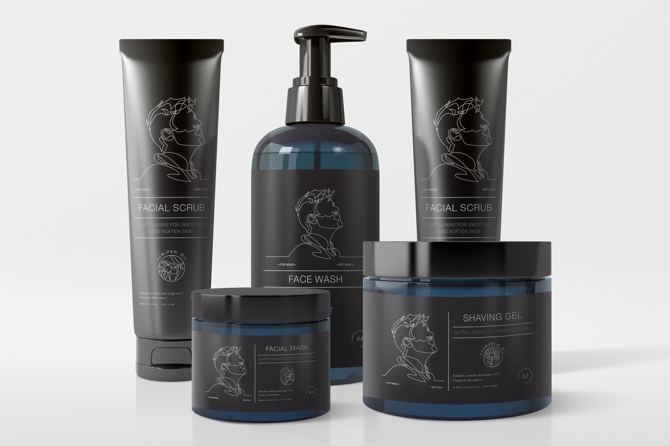 纯天然化妆品包装设计预览样机合集v5 Natural Cosmetic Packaging Mock-Ups Vol.5插图