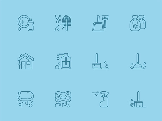 30 枚清洁元素图标素材之家精选sketch素材