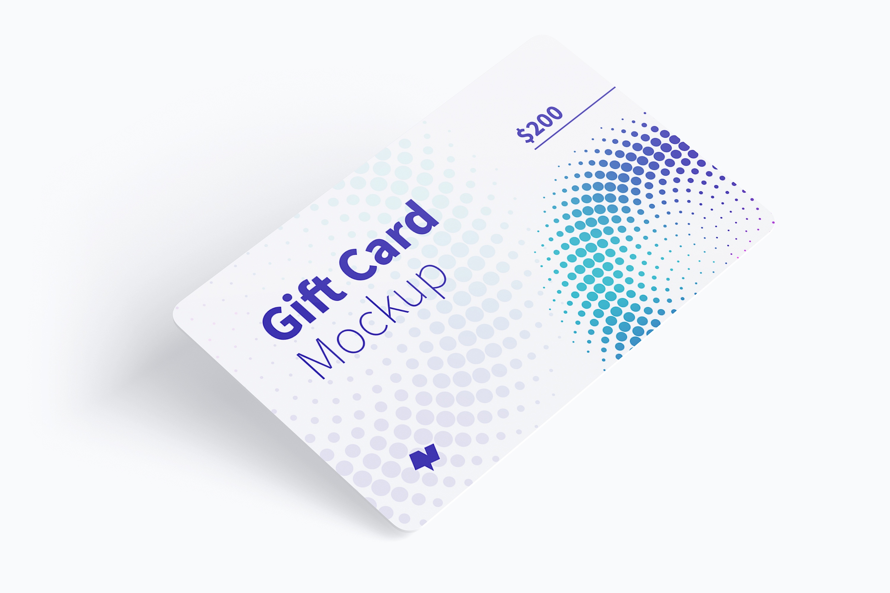 礼品积分卡设计制作效果图样机01 Gift Card Mockup 01插图(1)