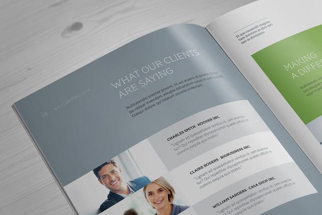 A4尺寸规格宣传册/目录封面设计样机素材库精选模板 A4 Brochure / Catalog Mock-Up插图(4)