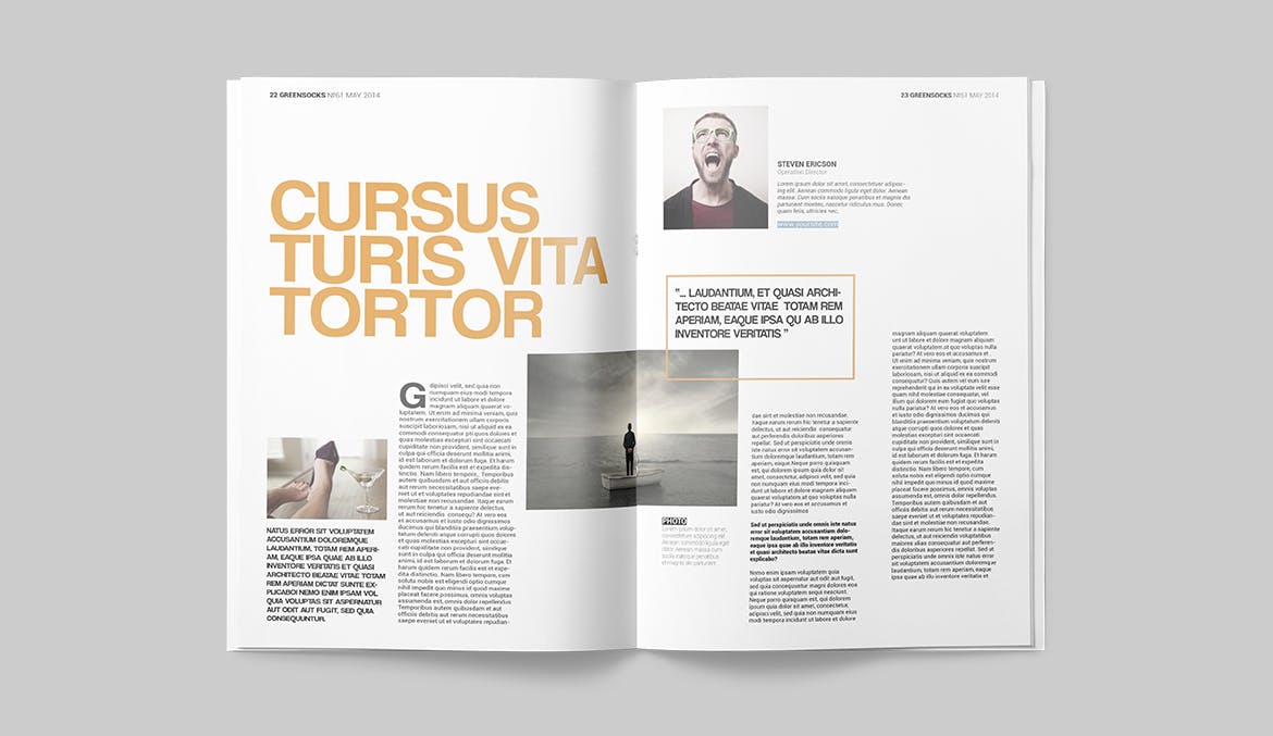 健身运动主题素材库精选杂志InDesign模板 Magazine Template插图(11)