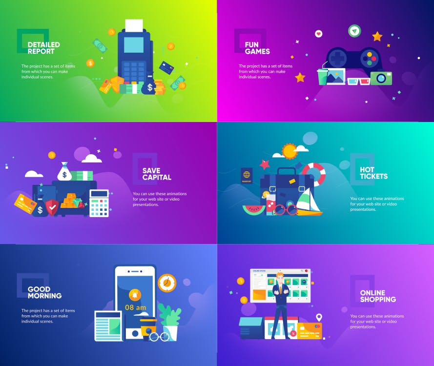 扁平化设计风格网站概念插画设计素材 Flat Design Concepts Package插图(9)