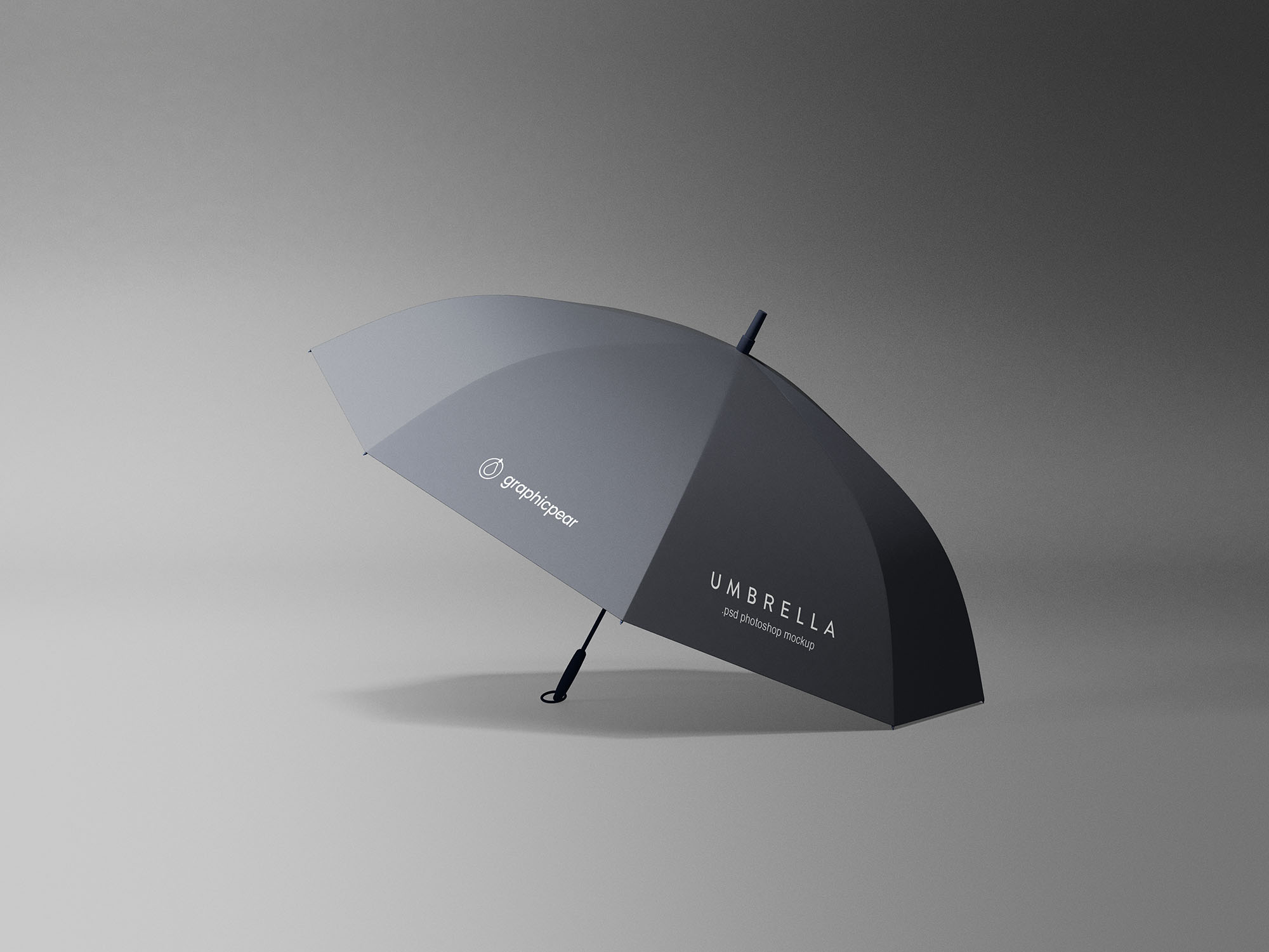 品牌定制雨伞太阳伞外观设计素材库精选模板 Simple Umbrella Mockup插图
