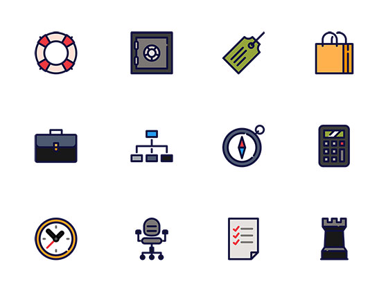 80 枚商务元素图标素材之家精选sketch素材