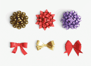 精美的圣诞礼花合集打包下载[PSD]