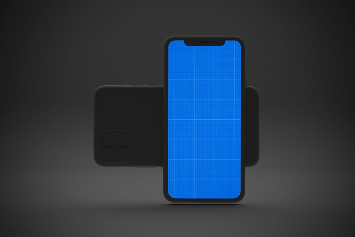 黑色背景iPhone 11智能手机屏幕预览样机 Dark iPhone 11 Mockup插图(9)