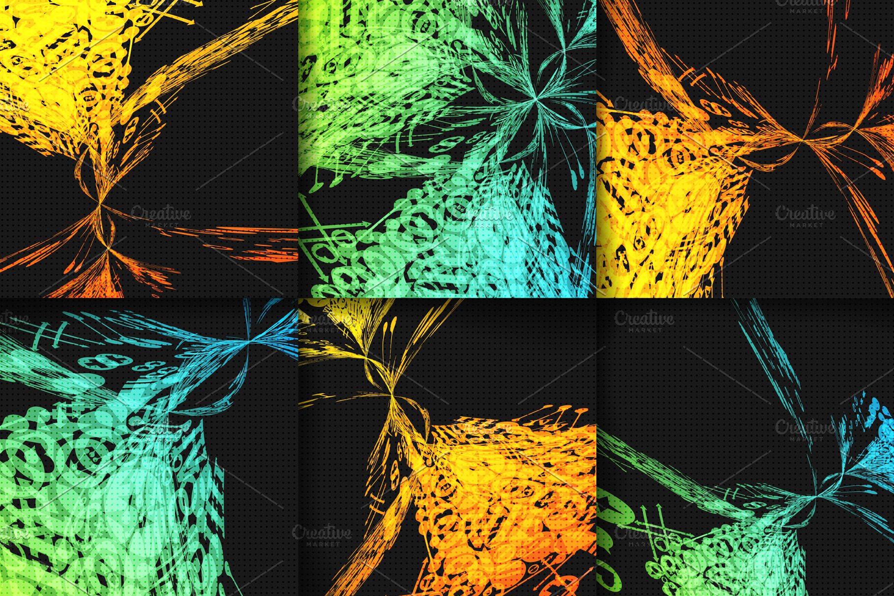 一组抽象背景  Abstract backgrounds插图