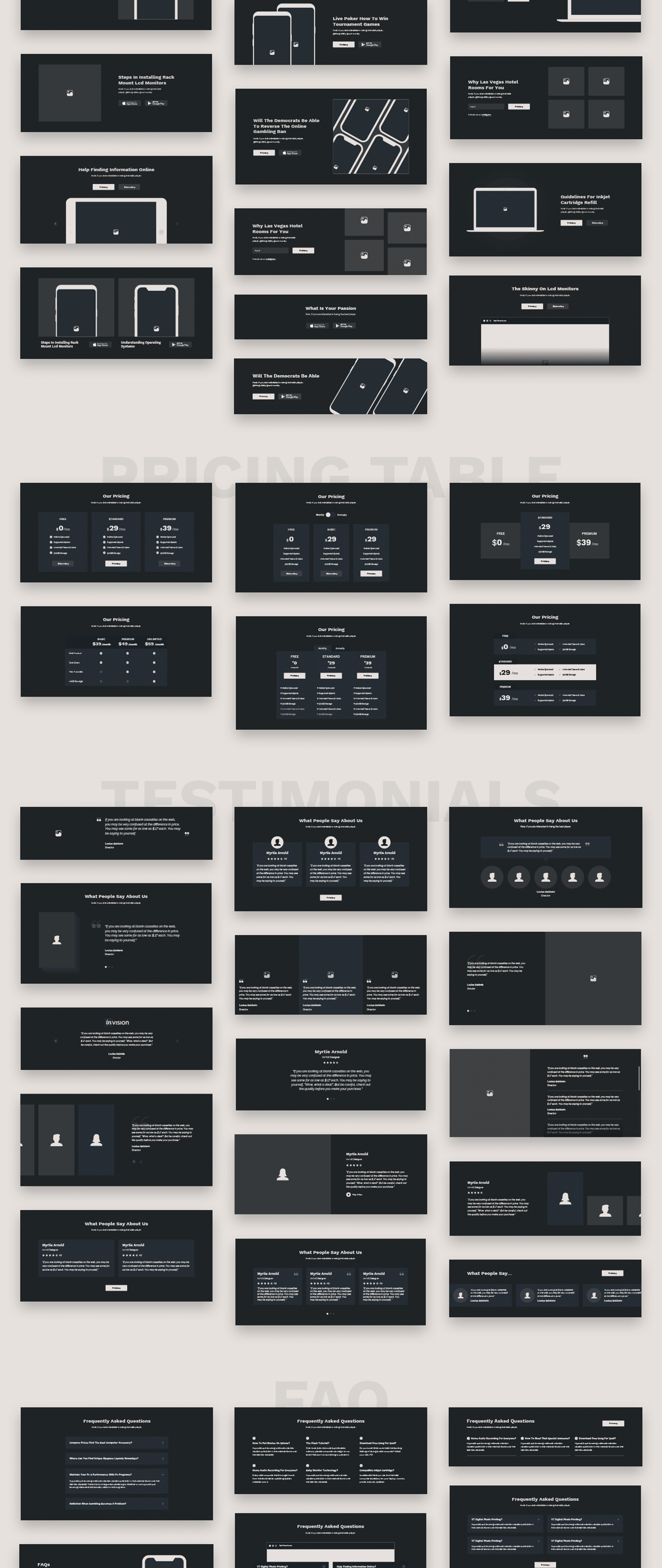 素材库下午茶：200+元素快速原型制作线框套件插图(4)