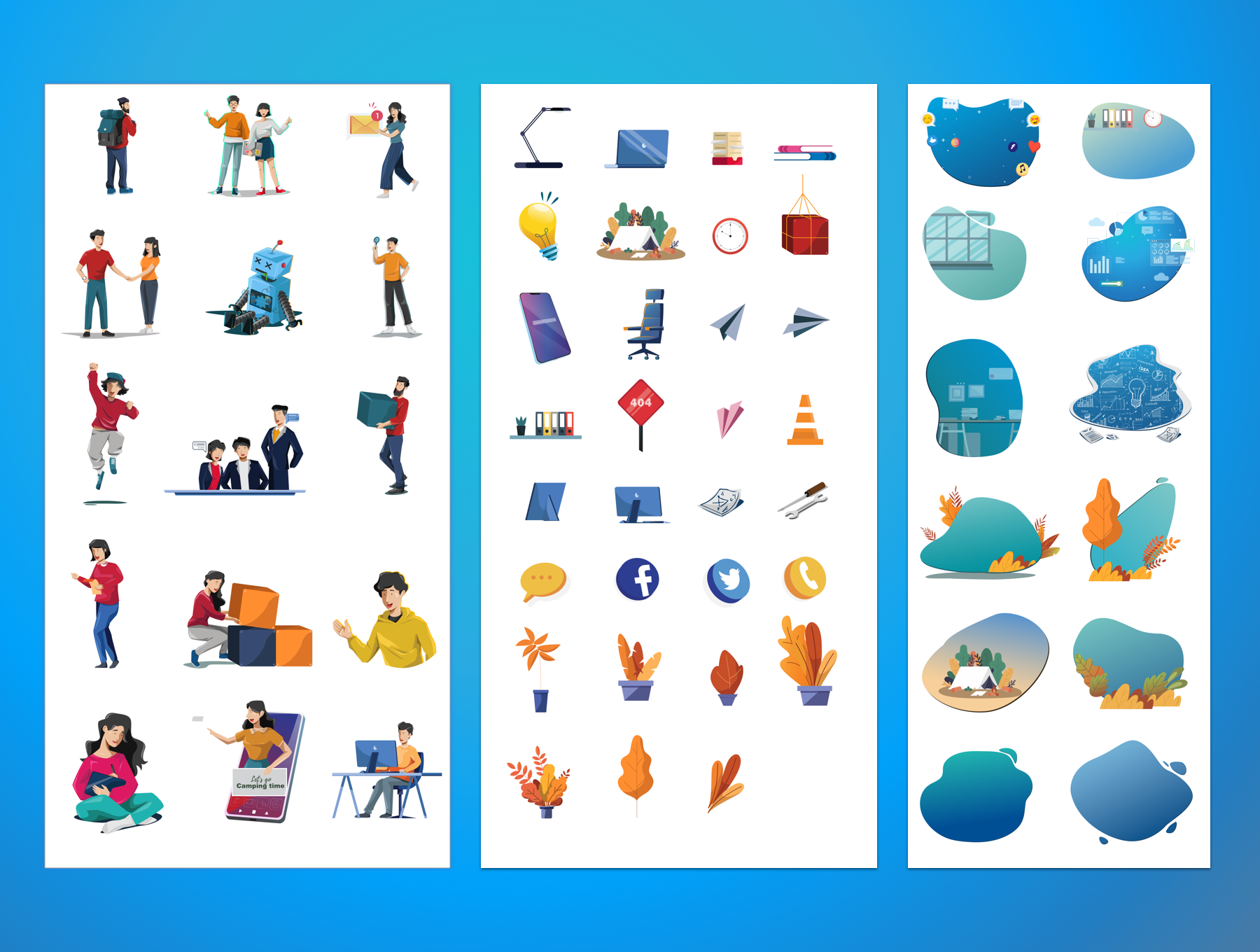 素材库下午茶：鼓励正能量主题矢量插画素材库精选合集插图(7)