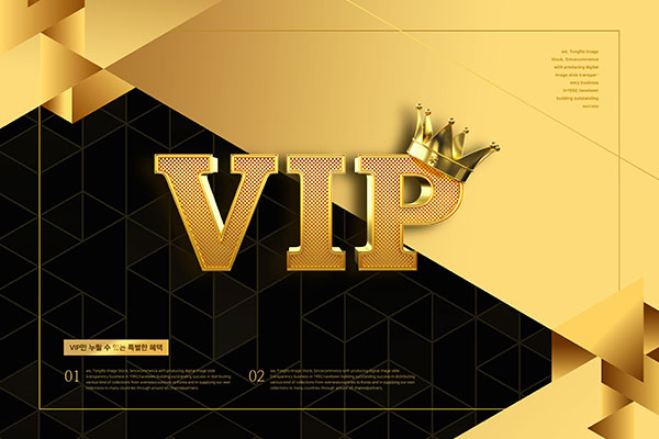 高端豪华风格VIP黑金海报PSD素材素材库精选素材