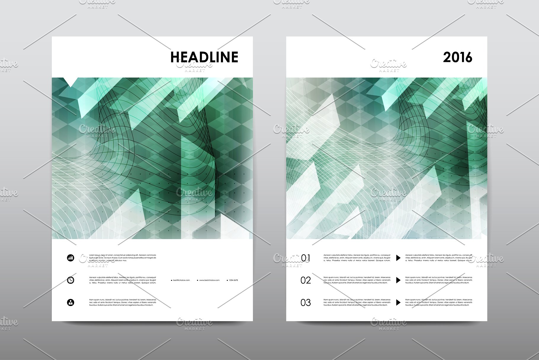 50+企业商业主题宣传小册子模板合集 50+ Business Brochures Bundle插图(4)