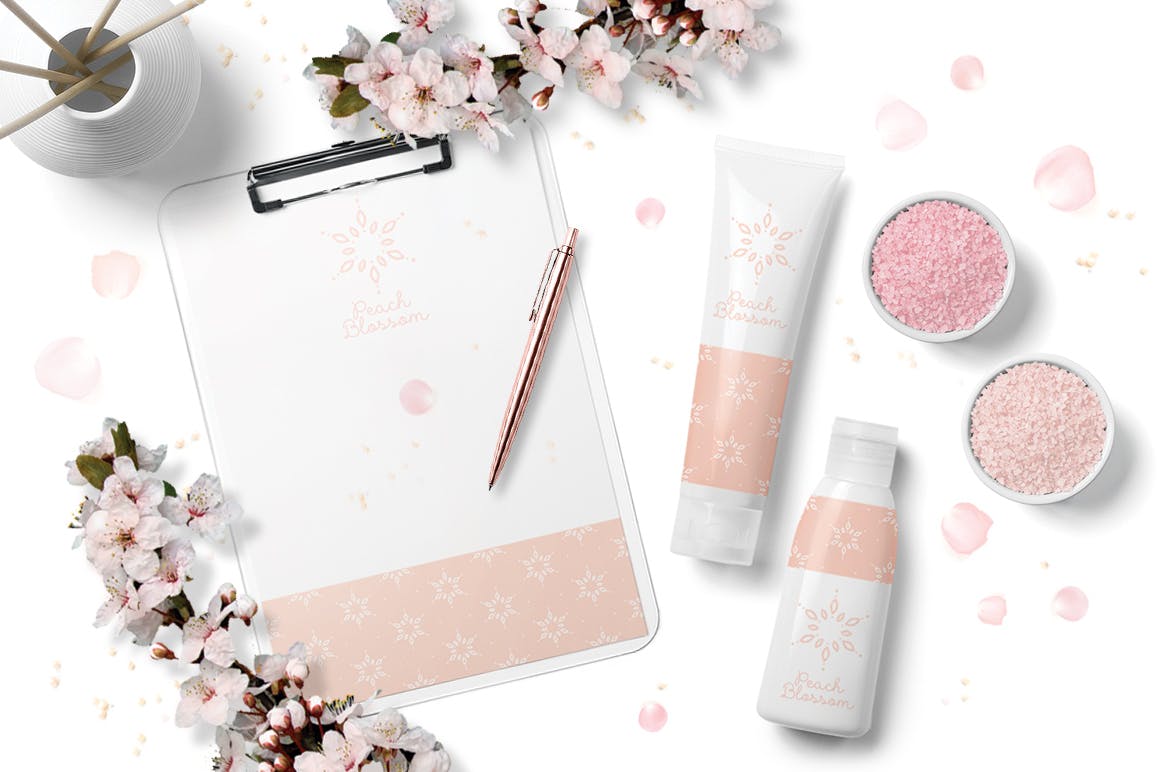 雪花之吻冬季主题手绘图案背景素材 UPDATED+ Snowflakes Winter Kisses插图(8)