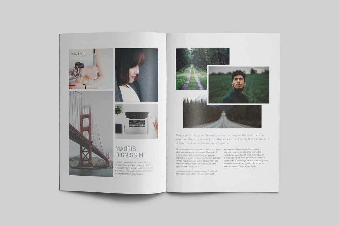 100页漂亮极简的商业化杂志模板下载[indd]插图(16)