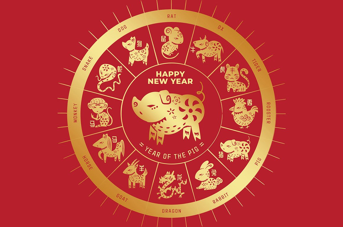 精品：绘制精良的新年十二生肖矢量图形插画合集下载 [PSD,Ai]插图(6)