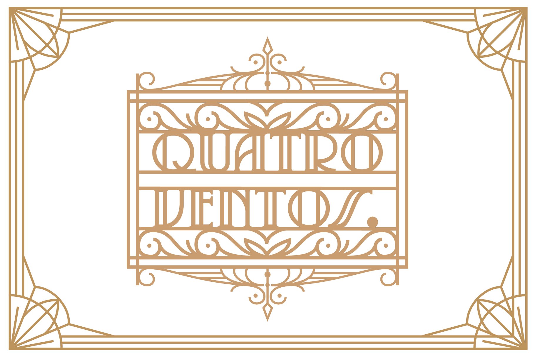 20世纪20年代装饰艺术英文字体&纹理 Serendior | Font & Seamless Patterns插图(7)