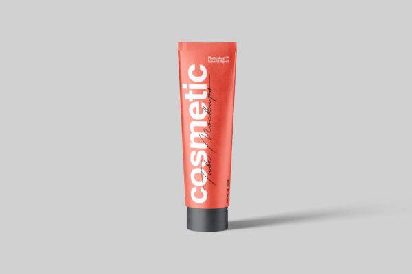 化妆品护肤品软管包装外观设计样机模板素材 Cosmetic Tube Mockups