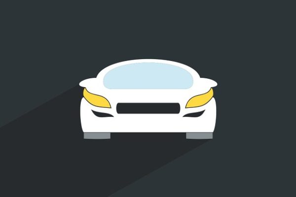 极简手绘汽车插画设计素材 Car